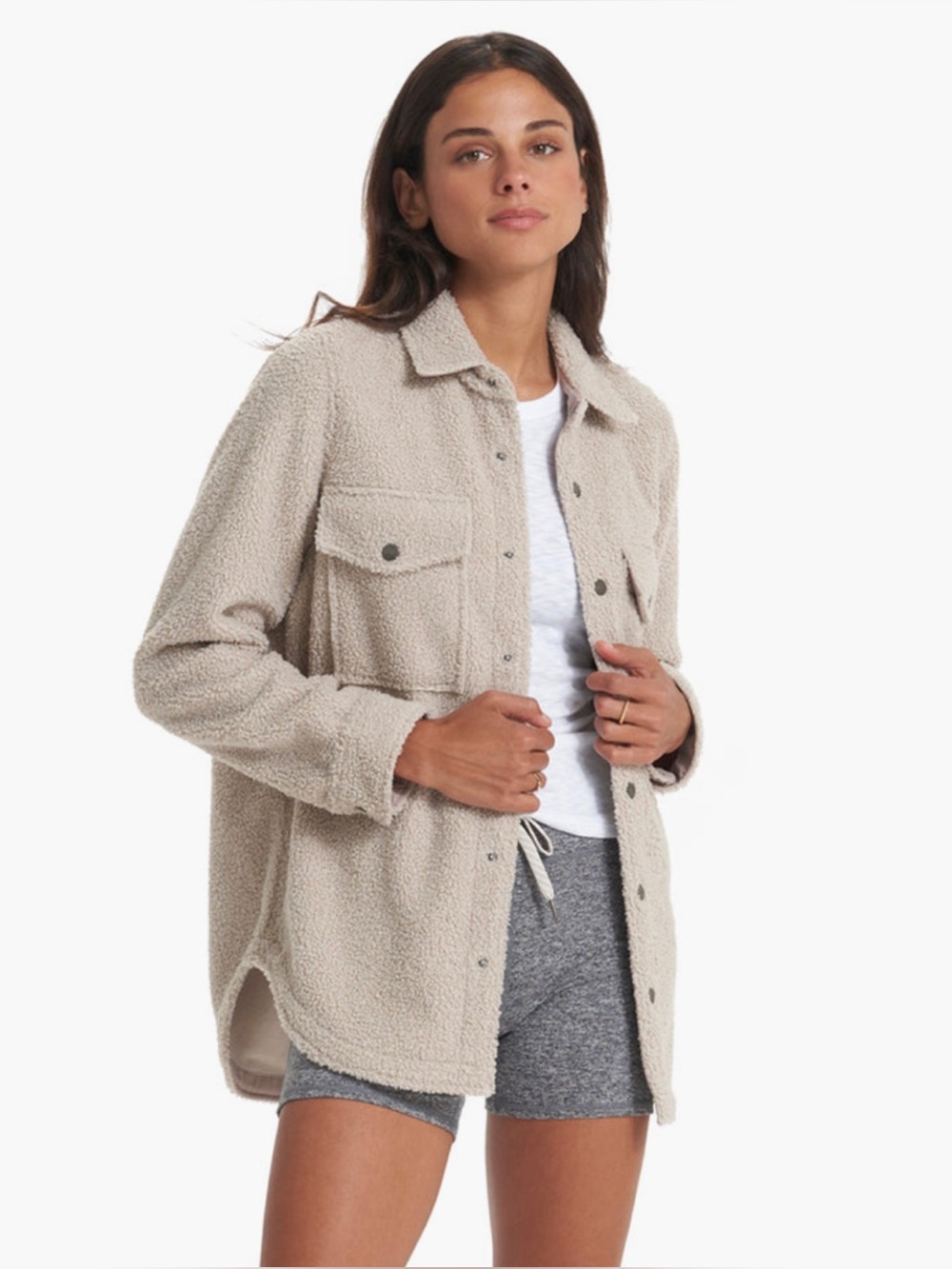 Vuori Sycamore Shirt Jacket in Dark Salt size XL